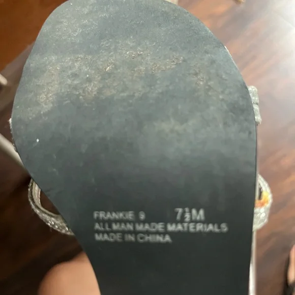 Rampage Glittery Silver Heels - Picture 3 of 3